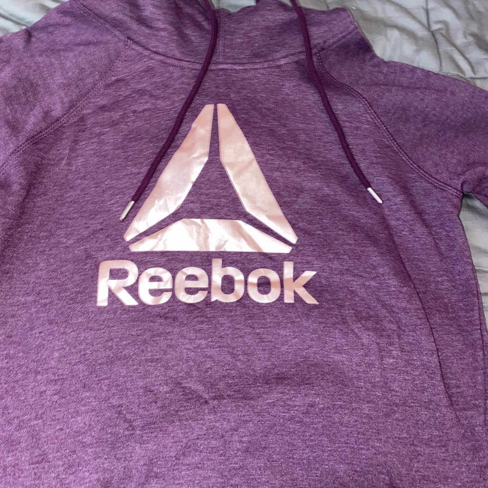 Purple crop top hoodie